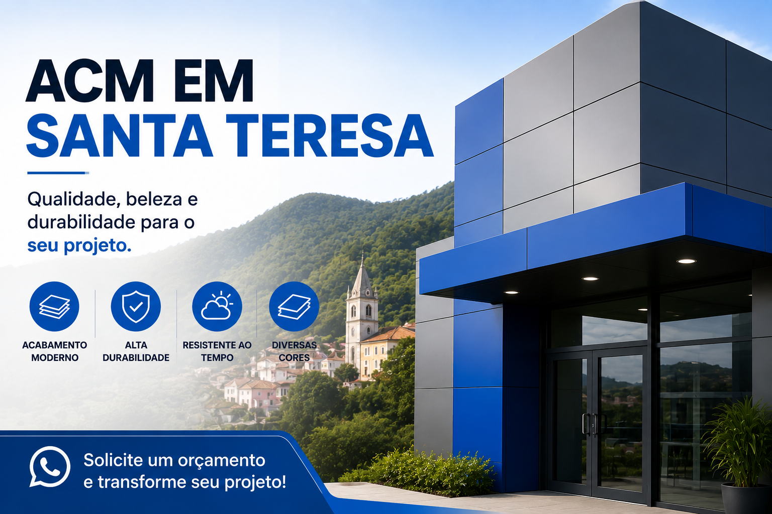 Placas de ACM em Santa Teresa | Fachadas Modernas