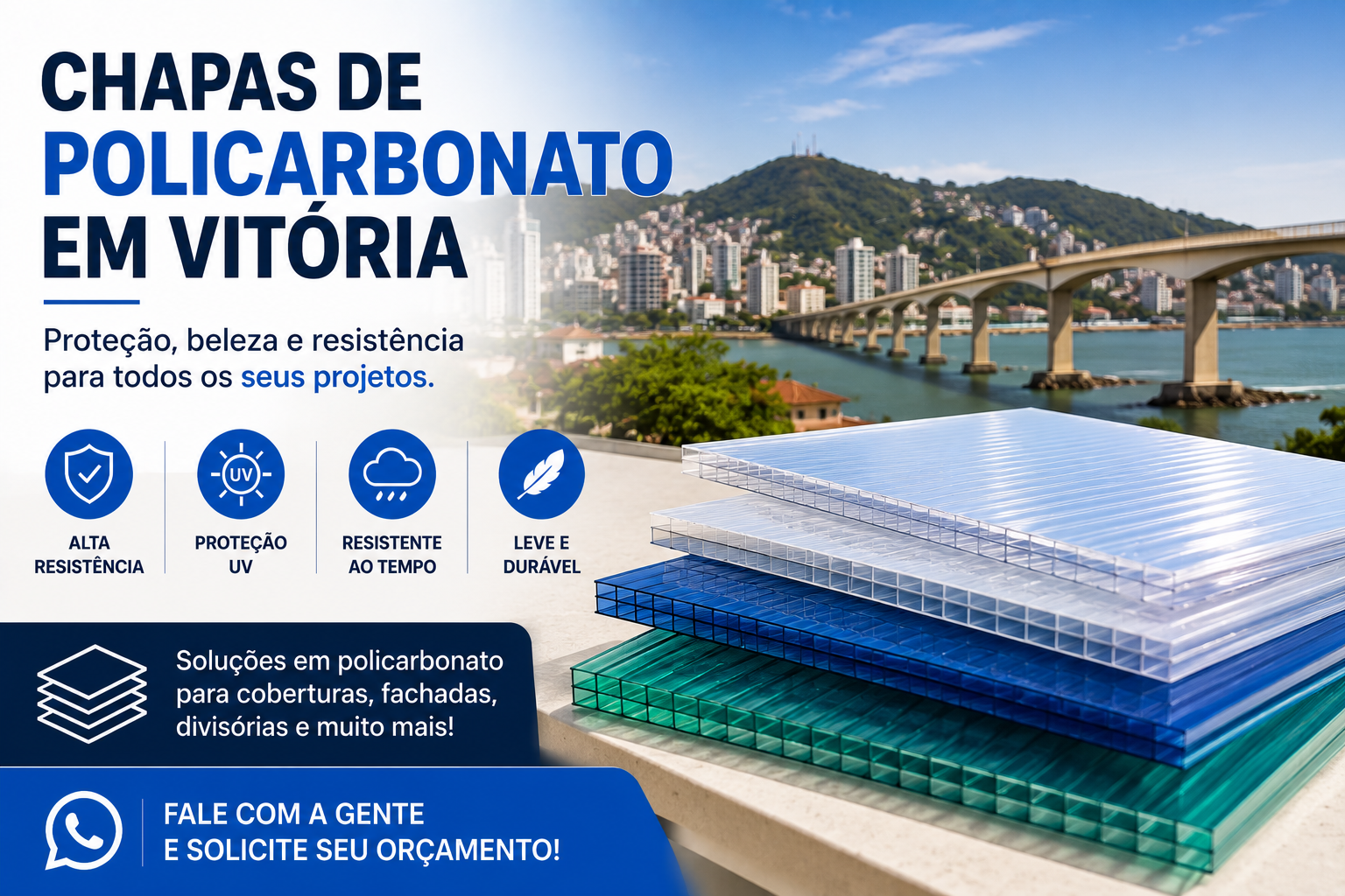 Chapas de Policarbonato em Vitória | Coberturas