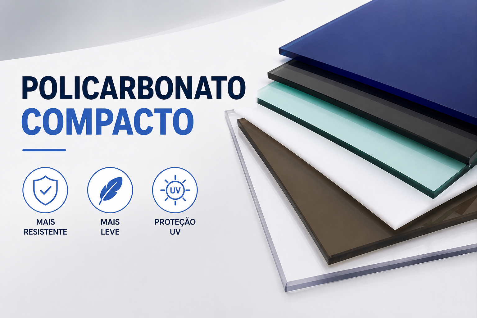Policarbonato Compacto para Coberturas | Mais Resistente que o Vidro