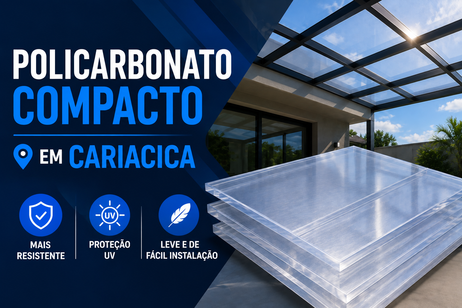 Policarbonato Compacto em Cariacica | Chapas para Coberturas