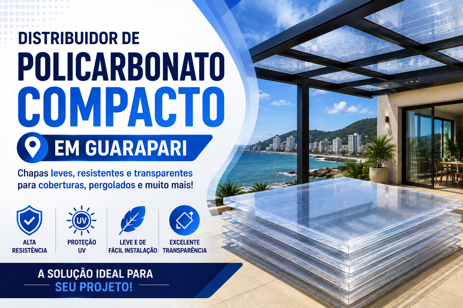 Distribuidor de Policarbonato Compacto em Guarapari