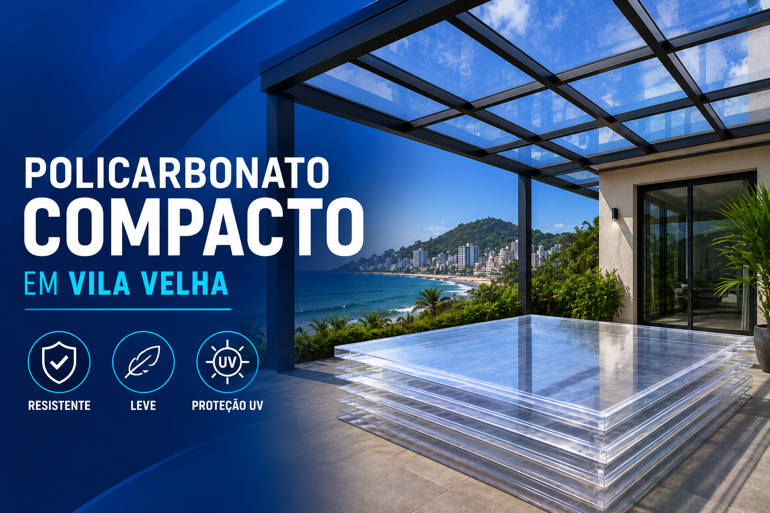 Policarbonato Compacto em Vila Velha | Chapas para Cobertura