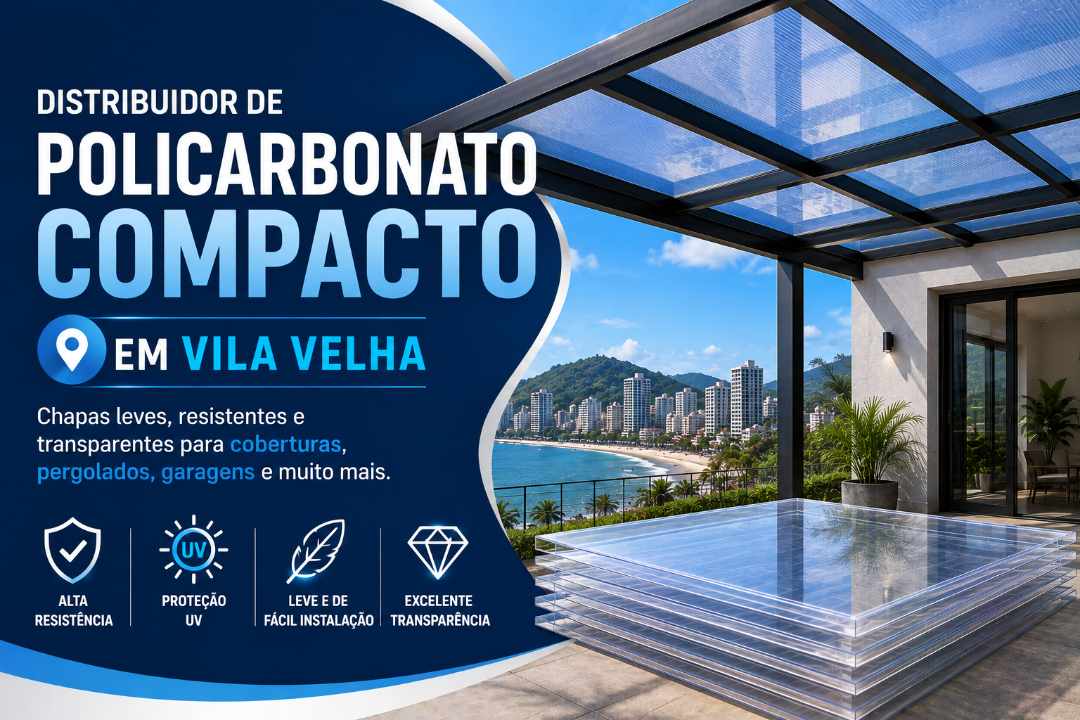 Distribuidor de Policarbonato Compacto em Vila Velha