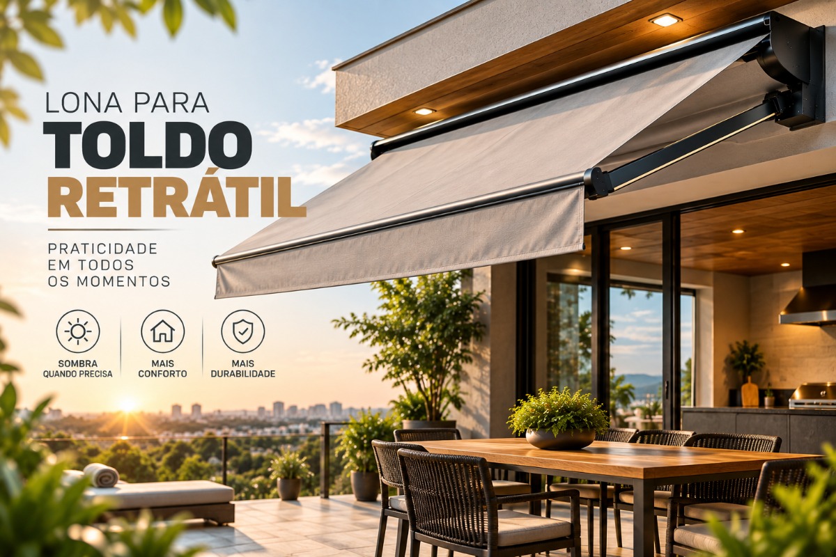 Lona para Toldo Retrátil | Troca e Fabricação Sob Medida
